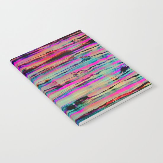 Neon Stripes Notebook