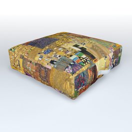 Gustav Klimt Outdoor Floor Cushion