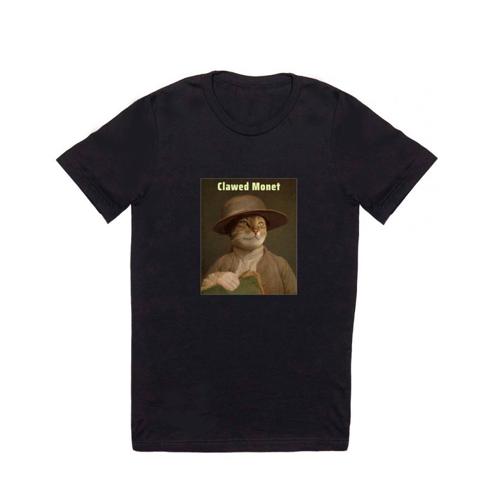 "Clawed Monet" Cat | French Artist Painting T Shirt