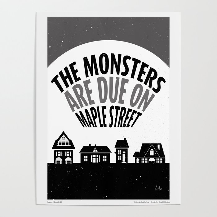 The Monsters Are Due on Maple Street Poster