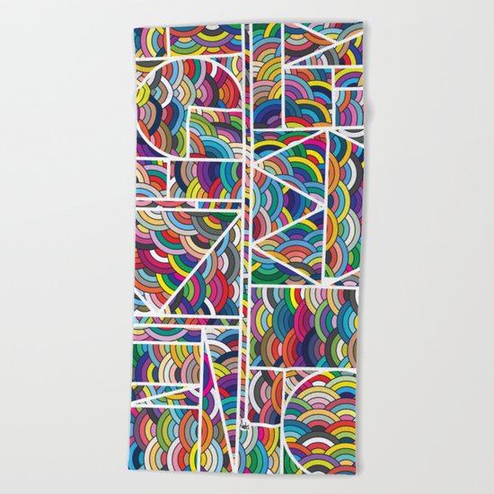Kaku Technicolor Beach Towel