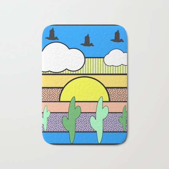 Abstract desert Bath Mat