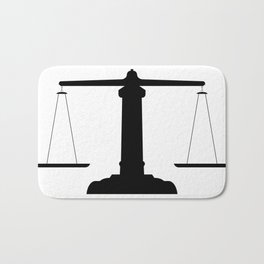 weight scale Bath Mat | Trial, Vector, White, Sentence, Protect, Light, Weigh, Measure, Lawyer, Graphicdesign 