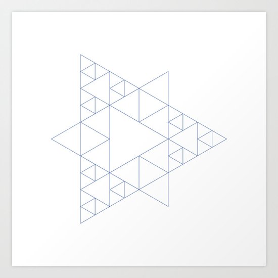 #377 Triangular architecture – Geometry Daily Art Print
