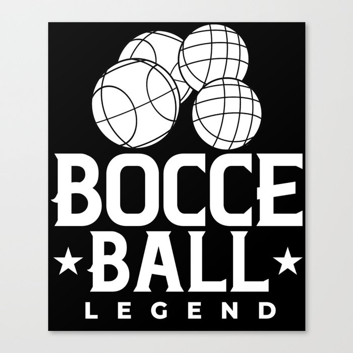 Bocce Ball Italian Bowling Bocci Player Canvas Print