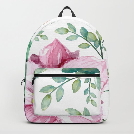 FLOWERS WATERCOLOR Backpack