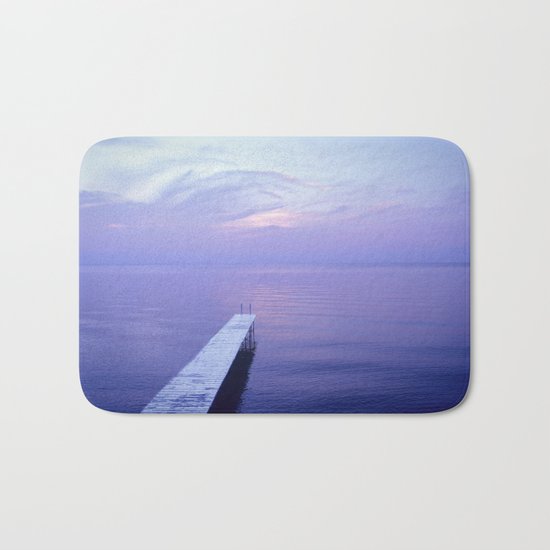 Long Dock Coastal Potography Bath Mat