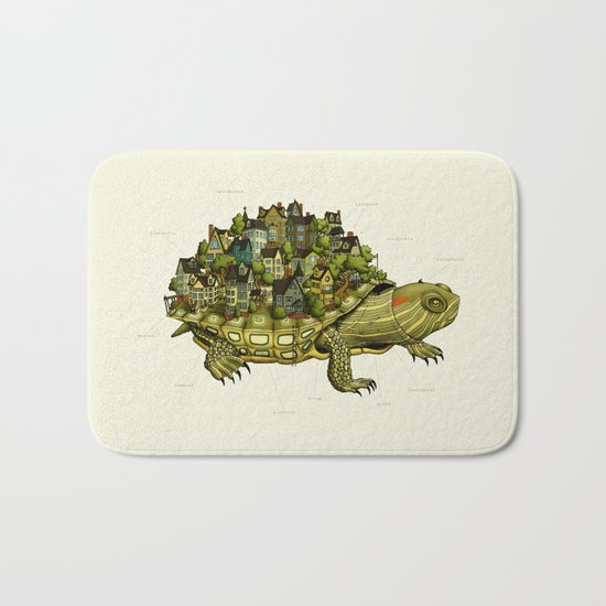Turtle Town Bath Mat