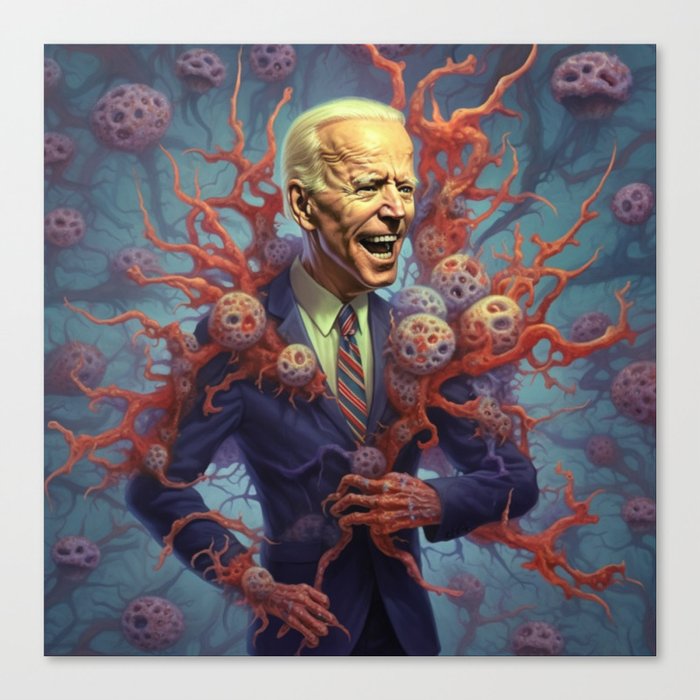 Joe Biden | Cordyceps 2 Canvas Print