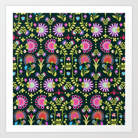 Folkloric 1 Art Print