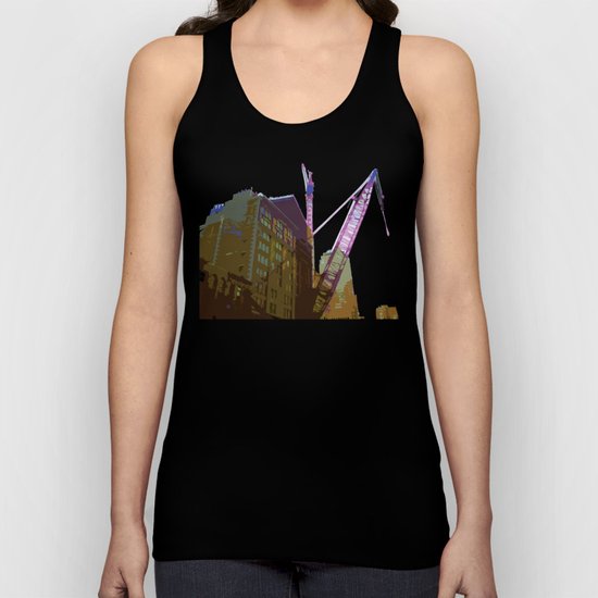 NY#4 Ground Zero, brown Unisex Tank Top