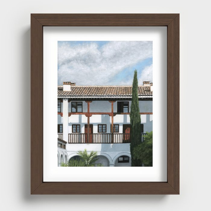 Carmen Courtyard, Granada, Spain Recessed Framed Print