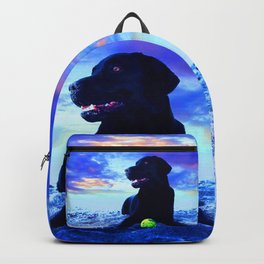 Ziggy Black Labrador Backpack