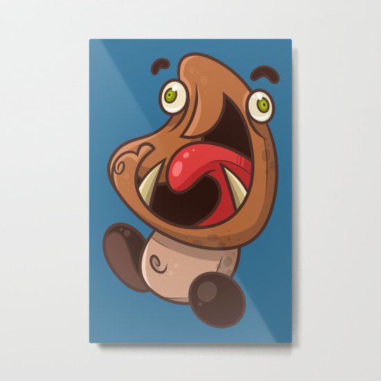 Excited Goomba Metal Print