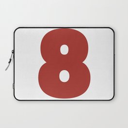 8 (Maroon & White Number) Laptop Sleeve