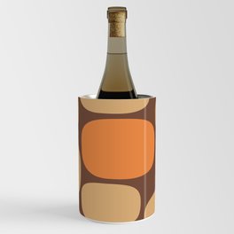 Modernist Spots 261 Brown Orange and Tan Wine Chiller