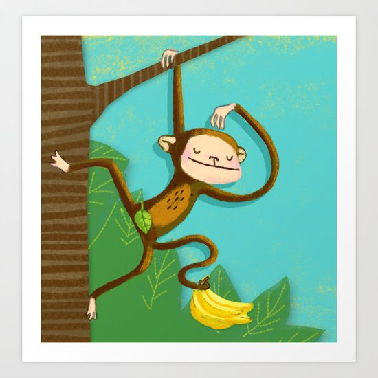 Monkey business Art Print