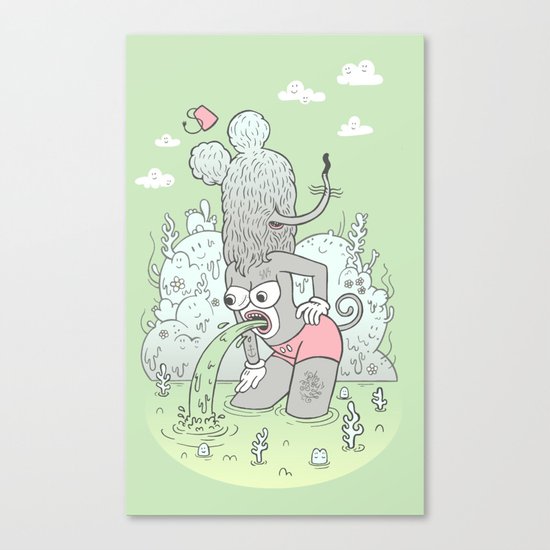 knee deep Canvas Print