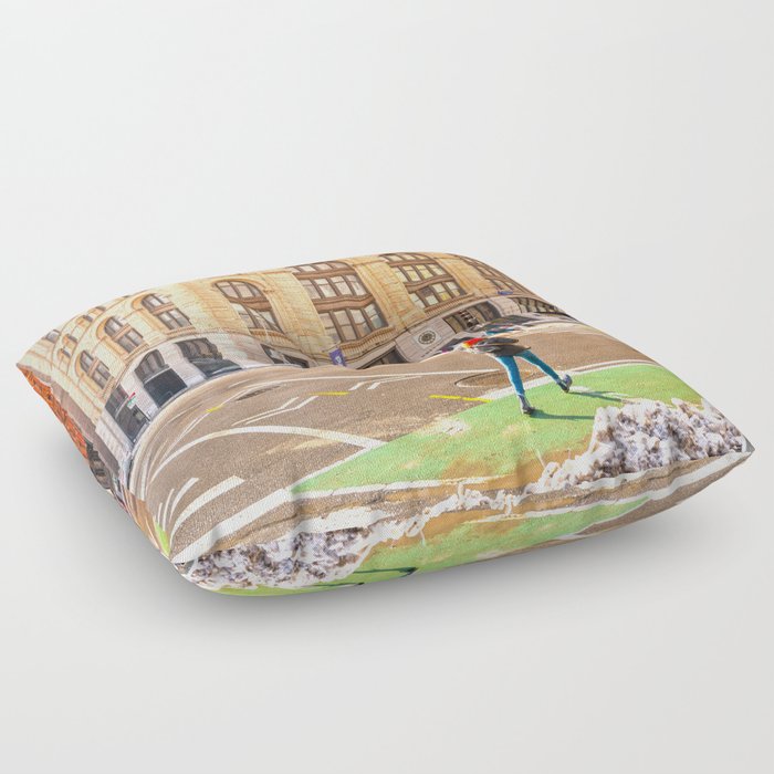 Walking in New York City | Travel Photography in NYC Floor Pillow