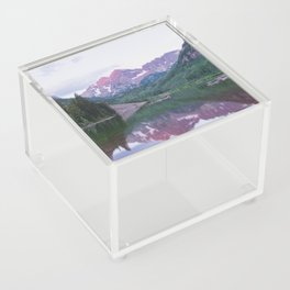 Rocky Mountain Sunrise Maroon Bells Photography Acrylic Box