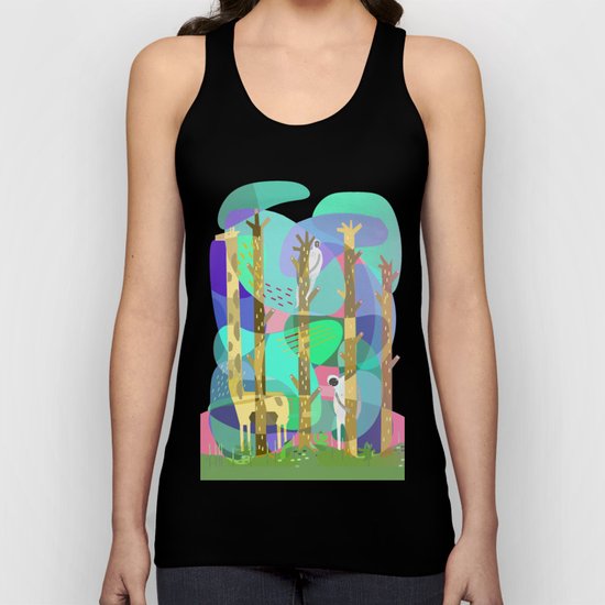 wood Unisex Tank Top