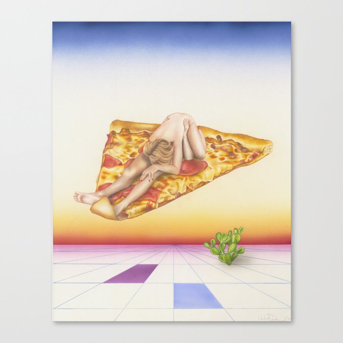 Pizza 69 Canvas Print