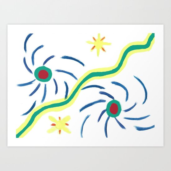 Suns and Hurricanes Art Print