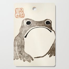 Unimpressed Frog Meika Gafu by Matsumoto Hoji 1814 - Frog Cutting Board