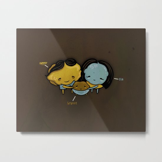 They Totally Smelted Metal Print