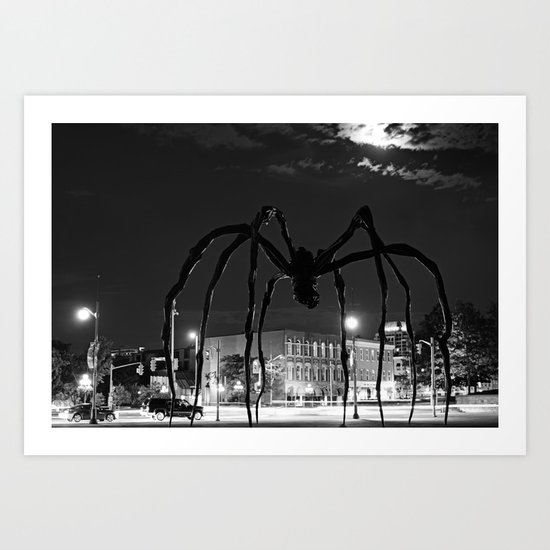 "Maman" under Moonlight Art Print