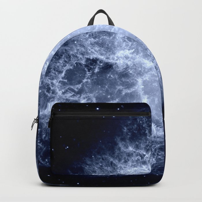 Crab Nebula Icy Dark Blue Backpack