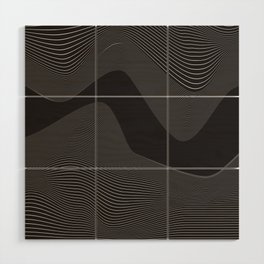 Line Waves DIGITAL TRENCH Wood Wall Art