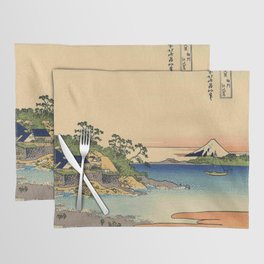 Hokusai -36 views of the Fuji 27 Enoshima in the Sagami province Placemat