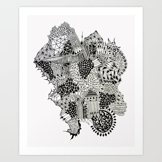 Crystalised Art Print