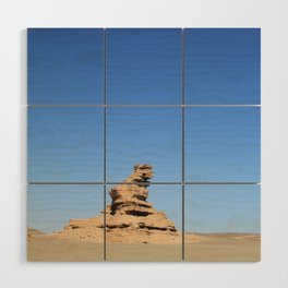 China Photography - Beautiful Dessert Under The Clear Blue Sky Wood Wall Art