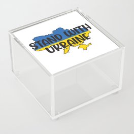 Stand With Ukraine Acrylic Box
