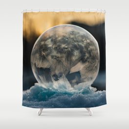 Winter Bubbles V Shower Curtain