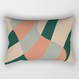 Green Leaf, Earth Tones Rectangular Pillow