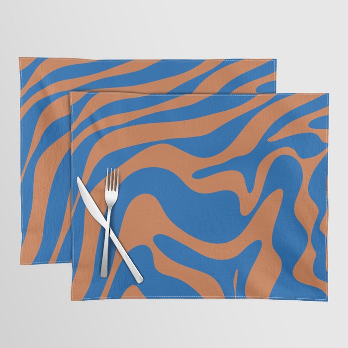 27 Abstract Liquid Swirly Shapes 220802 Valourine Digital Design  Placemat