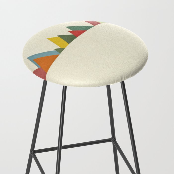 Mountain range Bar Stool by cassiabeck | Society6