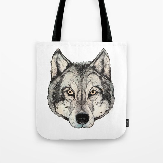 Wolf Mask Tote Bag