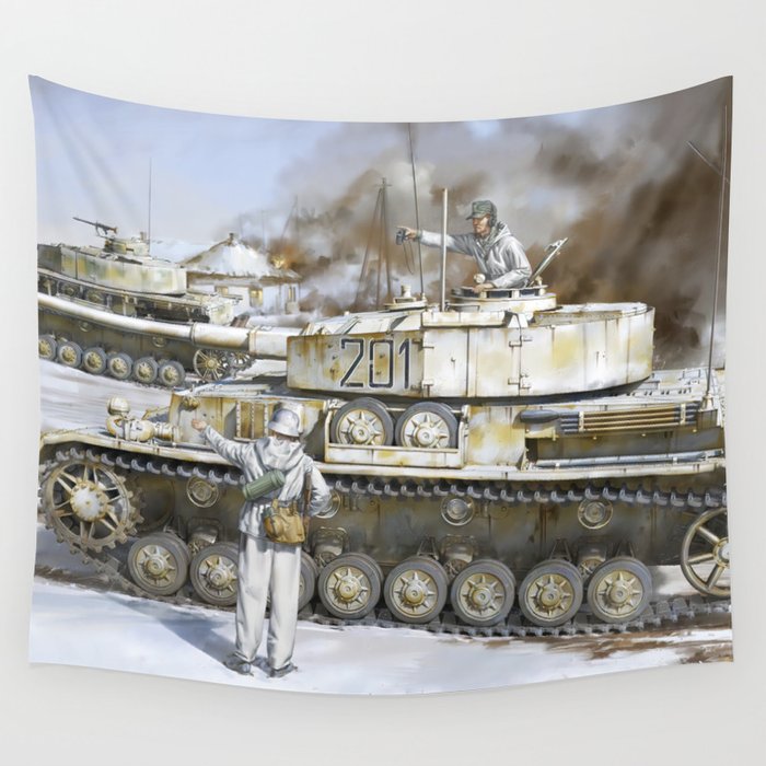 Panzer PzIV Barbarossa Wall Tapestry