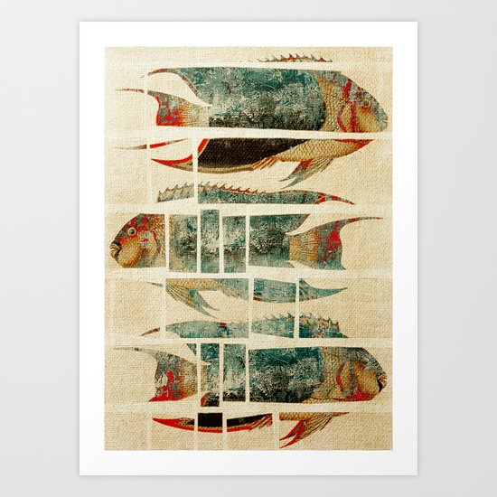 Fish Under Strong Radiation 2 Art Print