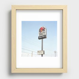 Taco Bell Drive Thru Recessed Framed Print