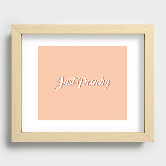 Just peachy Recessed Framed Print