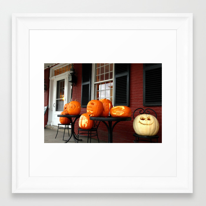 Halloween In Stowe Vt Framed Art Print By Alpinefox Society6