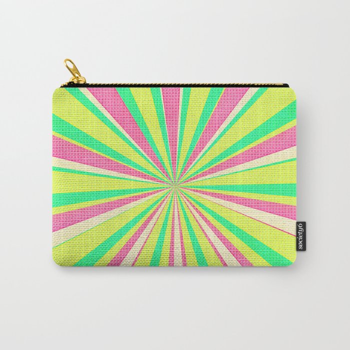 Cartoon green and pink Carry-All Pouch