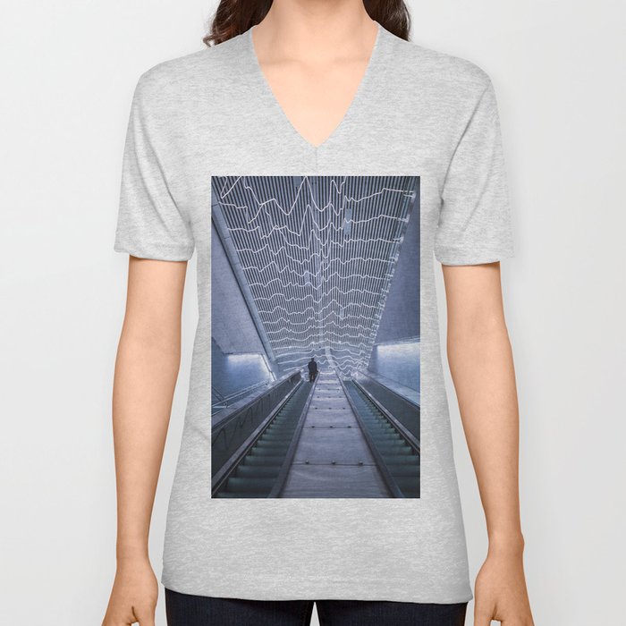 Odenplan tunnelbana V Neck T Shirt