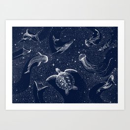 Cosmic Ocean Art Print