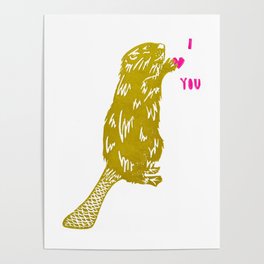 Beaver Love Poster